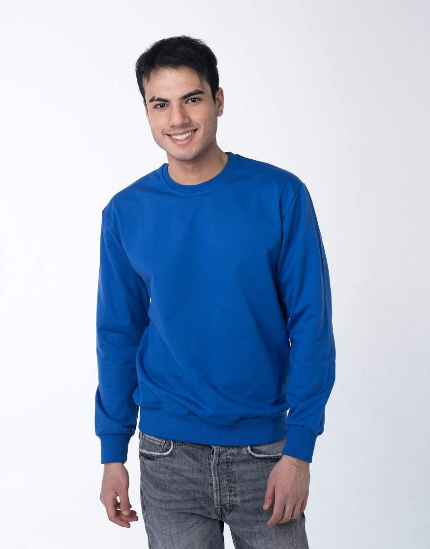Синий роял свитшот мужской оптом
